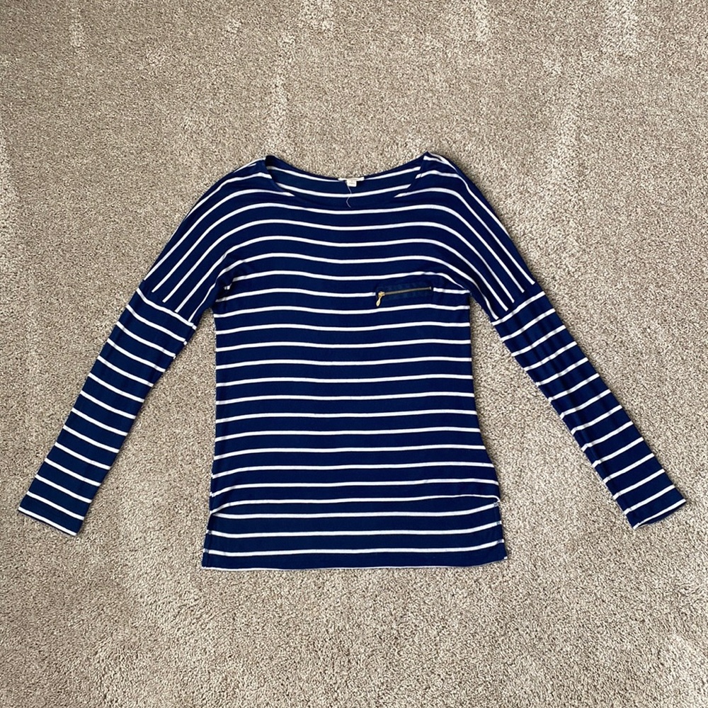 Zenana Outfitters Long Sleeve Striped Top